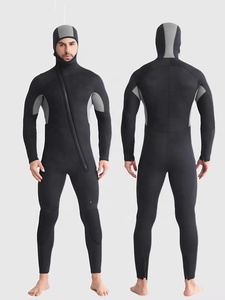 Водный гидрокостюм 5 мм, гидрокостюм из неопреновой ткани для дайвинга, Длинные гидрокостюмы для водных видов спорта, гидрокостюмы для дайвинга - Product Image 5