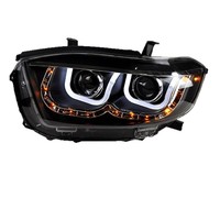 Pour Toyota Highlander Kluger XU40 2009-2011, ensemble de phares LED, yeux d'ange, double projecteur, clignotant séquentiel