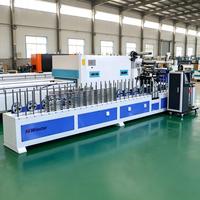Machine de laminage PUR pour panneaux MDF à colle chaude, très vendue en Arabie Saoudite, pour le moulage de cadres photo en bois et le profilage de moulures