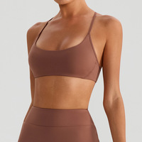 Soutien-gorge de sport OEM pour femme, maintien élevé, bretelles en Y réglables, séchage rapide, rembourré, coussinets amovibles, confortable, pour gym, yoga, fitness