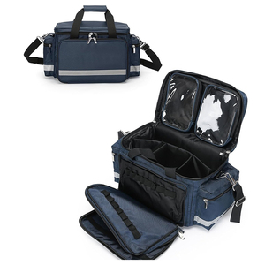 Sac de fournitures médicales, trousse de premiers secours vide pour les étudiants en soins infirmiers, les médecins, les traumatologues, les soins à domicile, avec séparateur amovible - Product Image 1