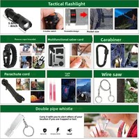 Trousse de premiers secours 27-en-1 fabriquée en Chine par Guangdong – Kit de survie et de sauvetage d'urgence 27 pièces – Boîte de premiers secours SOS – Équipement d'urgence
