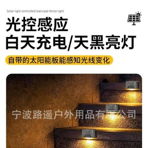 Lámpara Solar de Pared para Exteriores, Iluminación para Escaleras, Pasillos, Patios, Barandillas, Calles, LED de 0.5w - Product Image 5