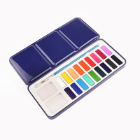 Pigment solide aquarelle ensemble aquarelle peintures pinceau Kit pour bricolage maison artisanat projets scolaires
