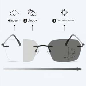 Gafas de Lectura Progresivas con Cambio de Color 2025, Anti Luz Azul, Fotocromáticas, Multifocales, para Hombre - Product Image 2