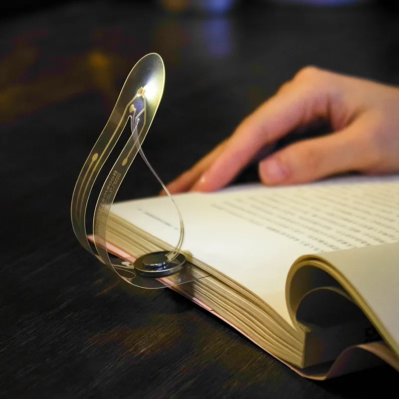 Mini Buch Lichter zum Lesen Logo Benutzer definierte Werbe geschenke Neuheit Nacht LED Lesezeichen Licht
