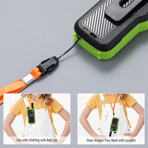 Radio talkie-walkie Baofeng GT-18 sans licence pour enfants et adultes, <span class=keywords><strong>22</strong></span> canaux avec NOAA, longue portée, rechargeable, pour le camping et la randonnée, radio FRS - Product Image 6