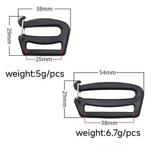 Cerceau <span class=keywords><strong>de</strong></span> fer non cousu en plastique noir <span class=keywords><strong>mousqueton</strong></span> <span class=keywords><strong>à</strong></span> ouverture réglable boucle coulissante tri-glisse accessoires <span class=keywords><strong>de</strong></span> sangle <span class=keywords><strong>de</strong></span> <span class=keywords><strong>sac</strong></span> <span class=keywords><strong>à</strong></span> bagages - Product Image 2