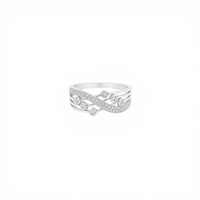 Bague en argent 925 pour femme, sertie de zircons cubiques, design géométrique, style tendance, alliance de fiançailles chrétienne, plaquée rhodium