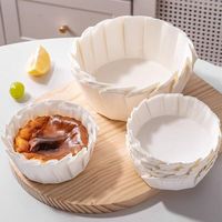 Papier sulfurisé de cuisson antiadhésif et résistant à la chaleur, pré-plié, pour moules à cheesecake basques, résistant à l'huile, pour boulangerie, vente en gros