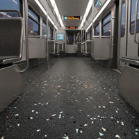 Nouveau revêtement de sol PVC haute brillance personnalisable, revêtement de sol de sécurité pour le transport, revêtement de sol en sable de quartz en rouleau pour bus et train