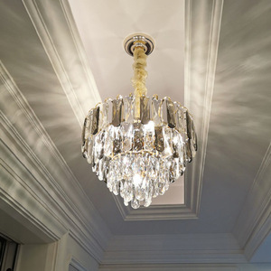 Lámpara de Araña Moderna Minimalista de Cristal, Estilo Retro, de Hierro Forjado, para Entrada, Comedor, Dormitorio y Pasillo - Product Image 6