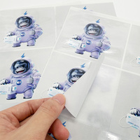 Pegatina de Animales de Dibujos Animados en 3D Personalizada, Adhesivo de Vinilo Impermeable para Educación Infantil, Recorte de Vinilo Adhesivo para Premios
