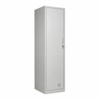Armoire métallique en acier avec étagère réglable et tringle de suspension pour salle de personnel et dortoir