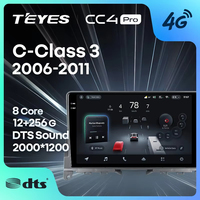 TEYES CC4 PRO pour Mercedes Benz Classe C 3 W204 S204 2006 - 2011 CarPlay Android Auto 2DIN Autoradio Car play Radio
