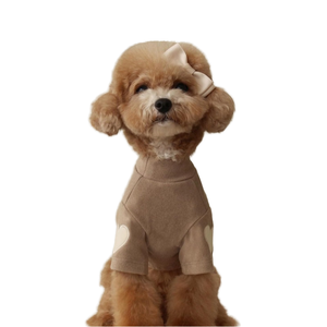 Sweat à capuche en polaire Teddy pour animaux de compagnie, automne-hiver, avec broderie en forme de cœur, vêtements chauds pour chiens et chats <span class=keywords><strong>Bichon</strong></span>, Teddy, <span class=keywords><strong>Yorkshire</strong></span>, Pomeranian - Product Image 1