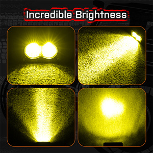 Feux de brouillard auxiliaires jaunes de 3 pouces, faisceau combiné, 20 W, phare de moto, LED pour Talaria Sting R Mx4 Mx3 21-25 - Product Image 6