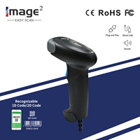 Escáner de Códigos de Barras 1D QR 2D, Lector de Códigos de Barras USB con Cable, Portátil, Escaneo de Alta Velocidad A4, Garantía de 1 Año, Almacén