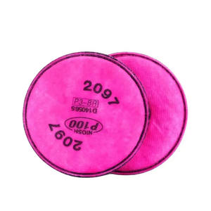 Masker <span class=keywords><strong>Gas</strong></span> Respirator 2091 2097, penyaring debu katun sangat efisien - Product Image 2