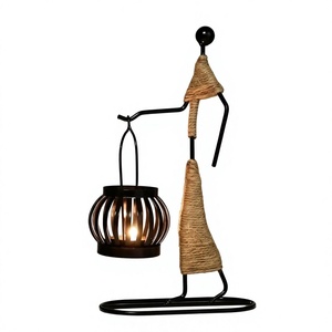 Wall mounted metal candle holder Hanging metal tealight holder Pillar candle metal holder Black metal candle holder - Product Image 1