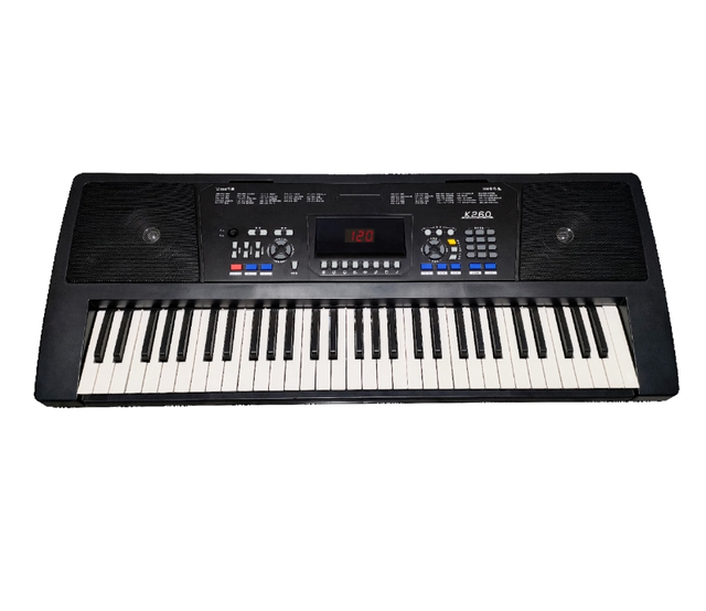 K260 61 Key Electronic Keyboard Professional High Selling LED Digital Screen Rhythm Control