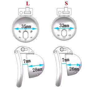 Rosa Mini Keuschheit käfig für Sissy Holy trainer Schwanz käfig mit 5 Größen Penis ringe Set Bondage Slave Abstinenz Sexspielzeug für Männer - Product Image 5