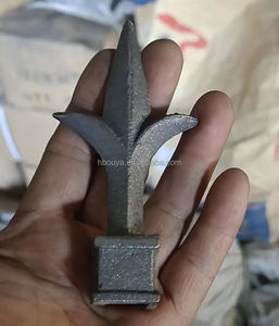 Ouya รั้วเหล็กหล่อสำหรับตกแต่งสวนเป็นมิตรกับสิ่งแวดล้อมป้องกันการเกิดสนิมพอดีกับ5/8 "รั้วเหล็กสามจุด - Product Image 2