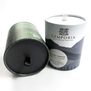 Cylinder Box Logo Print Gift Paper Boxes For Candles Recycled Candle Box Customize Packaging - Product Image 1