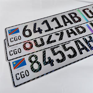 <span class=keywords><strong>Plaque</strong></span> d'<span class=keywords><strong>immatriculation</strong></span> personnalisée anti-contrefaçon standard DRC, échantillon gratuit, faible MOQ pour <span class=keywords><strong>plaque</strong></span> d'<span class=keywords><strong>immatriculation</strong></span> de véhicule personnalisée - Product Image 2
