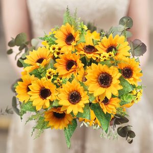 Girasoles Artificiales de Seda para Exteriores, Ideales para Decoración de Bodas, Hogar, Otoño, Jardín, Fiestas y Centros de Mesa - Product Image 4