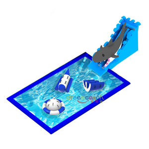 Château gonflable personnalisé <span class=keywords><strong>Dream</strong></span> Catch en PVC, toboggan, <span class=keywords><strong>piscine</strong></span>, bar, fête de jardin, plage, parc aquatique, château gonflable - Product Image 4