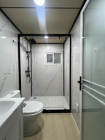 Maison conteneur extensible 20 pieds 40 pieds, préfabriquée, modulaire et portable, avec salle de bain et cuisine, pour camping et chantier