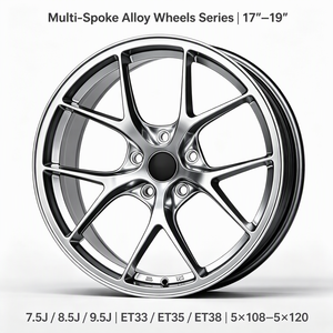 Leichtmetallfelgen & Räder mit Bearbeiteter Oberfläche, 5x108 5x112 5x120, 17/18 Zoll für BMW Porsche Audi Mercedes - Product Image 2