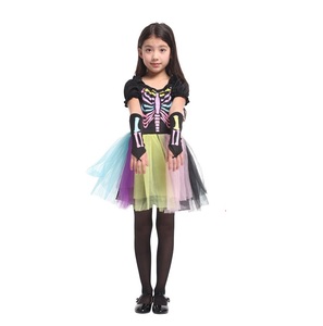 Disfraces de actuación de Halloween para niñas superventas, malla de Luna plateada, <span class=keywords><strong>pequeña</strong></span> <span class=keywords><strong>bruja</strong></span> con vestidos/sombreros - Product Image 3