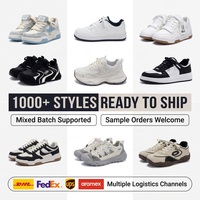 Chaussures de skate pour hommes en gros, de haute qualité, avec tige synthétique antidérapante, en maille, à lacets, tendance mode, décontractées, semelle intermédiaire et extérieure en PVC
