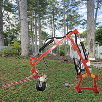Taille-haies d'excavatrice et accessoires de tondeuse à fléaux Tondeuse à gazon Tracteur Bush Cutter Machine Arboriste Équipement-Machines forestières