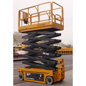 Plataforma de Trabajo Aérea XG1412DC, Elevador de Brazo Automático de 14 m, Elevador de Tijera Móvil Eléctrico Hidráulico en Venta - Product Image 4