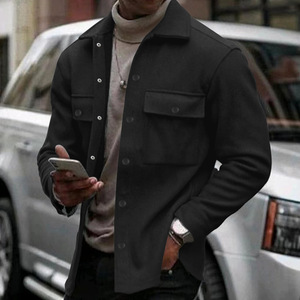 <b>Men's</b> Winter Woven Motorcycle <b>Jacket</b> Stand Collar Windproof Casual <b>Long</b> Sleeve Outerwear - Product Image 3