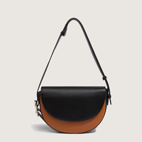 Sac à bandoulière de luxe pour femme, étanche, antivol, été, design contrasté, en PU de haute qualité