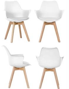 Offres Spéciales production <span class=keywords><strong>de</strong></span> haute qualité <span class=keywords><strong>de</strong></span> chaises <span class=keywords><strong>de</strong></span> salle à manger en <span class=keywords><strong>plastique</strong></span> avec pieds en bois <span class=keywords><strong>fauteuil</strong></span> accoudoir ensemble en vente - Product Image 5