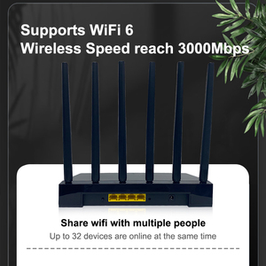 802.11ax MT7981B Chipset Dual Band Gigabit Wireless Mesh WIFI 6 Router con Firewall per uso domestico - Product Image 6