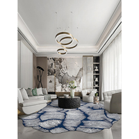 Tapis en laine moderne et simple de designer, tissé à la main, motif géométrique, coussin de canapé, modèle de luxe léger haut de gamme pour la maison