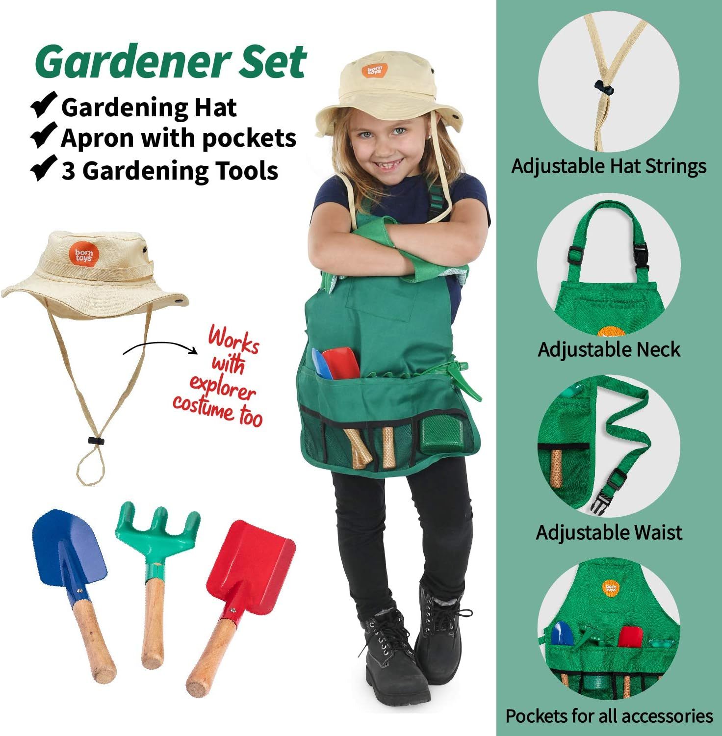 Costume Pompiers Enfant - Tenue Jeu De Rôle Cosplay Avec Accessoires