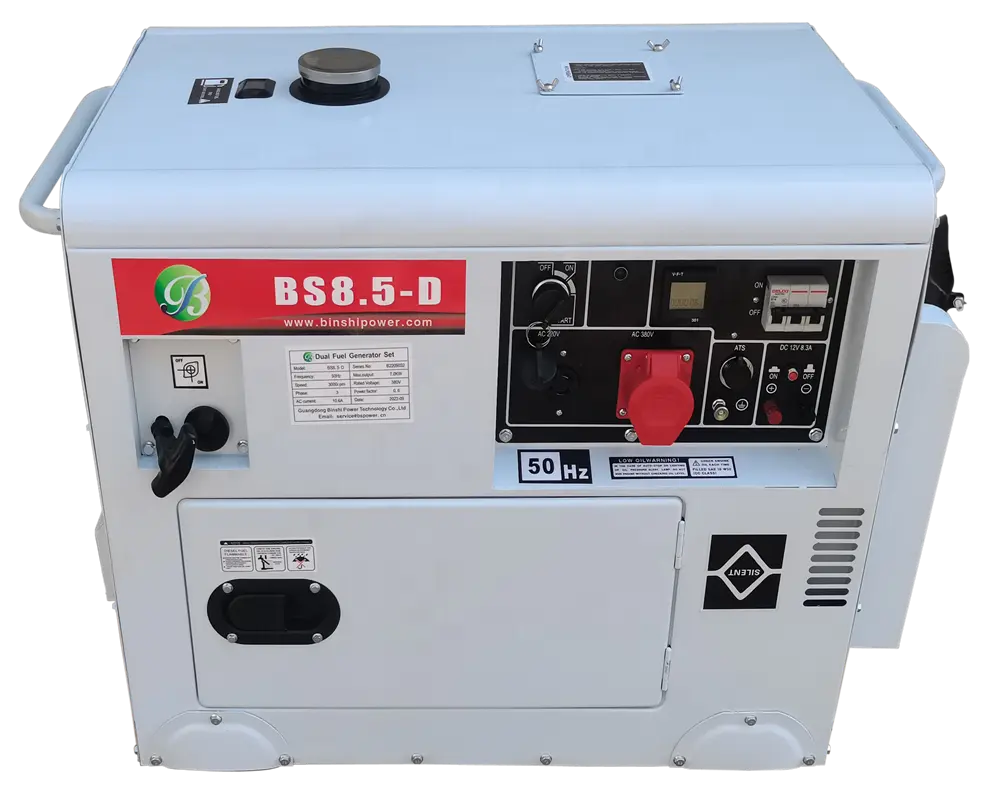 Tragbarer Gasgenerator mit 15kW CE-Standard LPG-Biogas generator mit Rädern für den Heimgebrauch