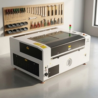 Machine de gravure/découpe laser CO2 1390 80-150W Ruida CNC non-métallique pour bois, acrylique, MDF, cuir, tissu, papier, refroidissement par eau