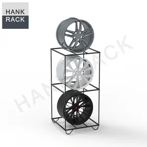 SEMA Show Exhibition 2 Tier Wheel Display Stand Car Wheel Rim Rack