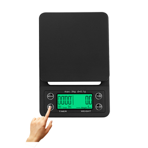 Balance à <span class=keywords><strong>café</strong></span> électronique numérique 3kg/0.1g Balance à plate-forme électronique avec fonction de minuterie pour la cuisson du <span class=keywords><strong>café</strong></span> Balance - Product Image 3