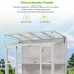 Invernadero de jardín de madera con estructura de PVC transparente para plantas, mini invernadero para interior, sala de germinación, armario de cultivo para patio, desde almacén de EE. UU. - Product Image 4
