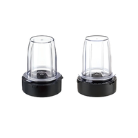 Mélangeur électrique avec bouton de contrôle, centrifugeuse portable, pot en verre de 1,5 L avec smoothie, broyage de glace, fonction impulsion