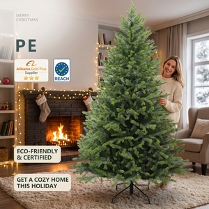 Árbol de <span class=keywords><strong>Navidad</strong></span> Artificial Ultra Realista de PE/PVC con Soporte Metálico Resistente para Decoración Navideña en Interiores - Product Image 1
